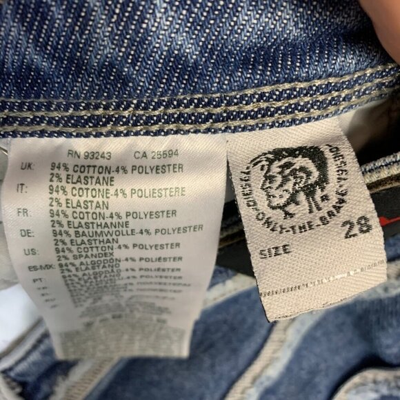 Diesel Babhila-Sp Slim Skinny Regular Waist Denim Mid-Rise Jeans - Picture 9 of 14